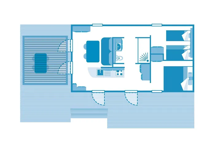 Keywest 5p 2bdrms Airconpremium Camping